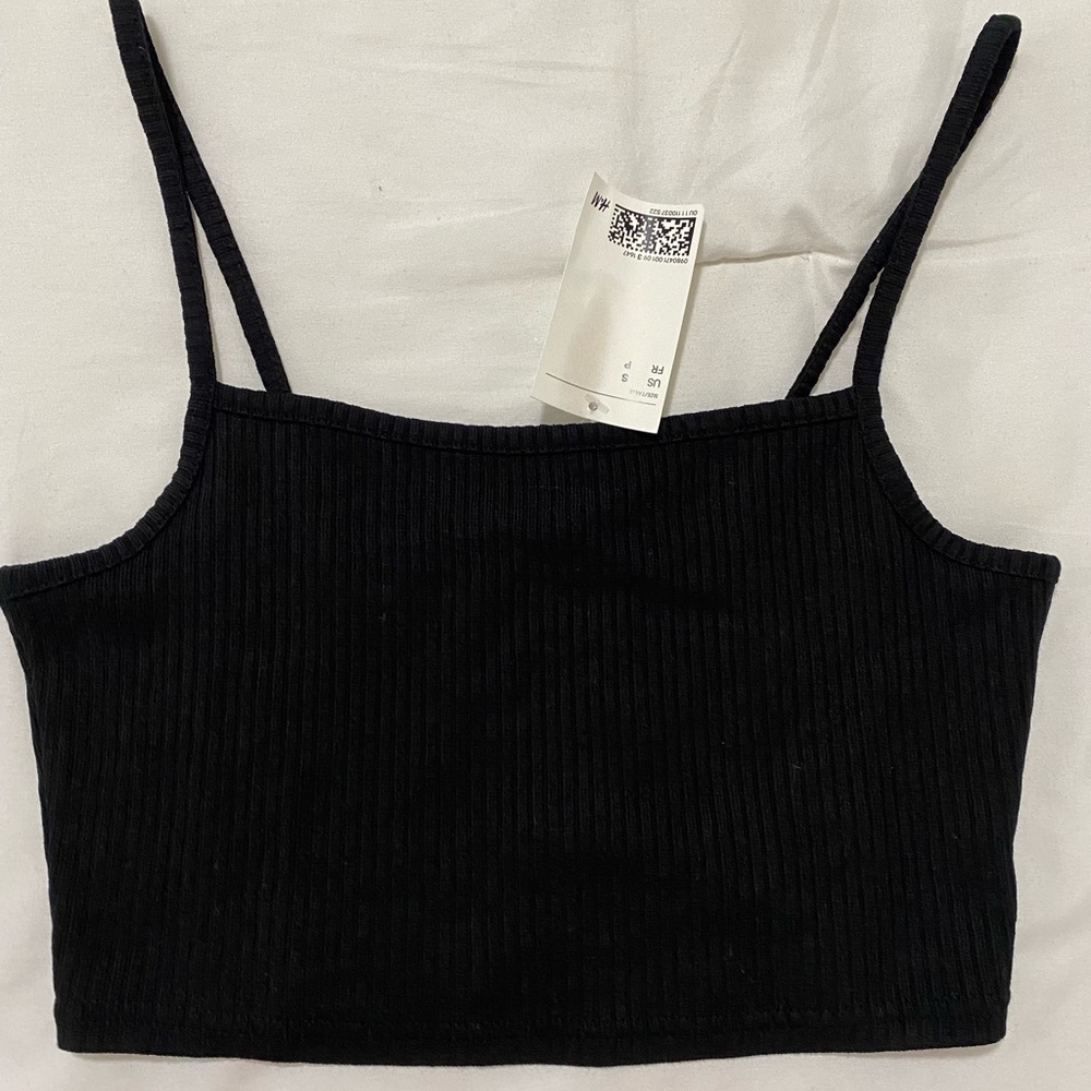 Ribbed Cropped Tank Top